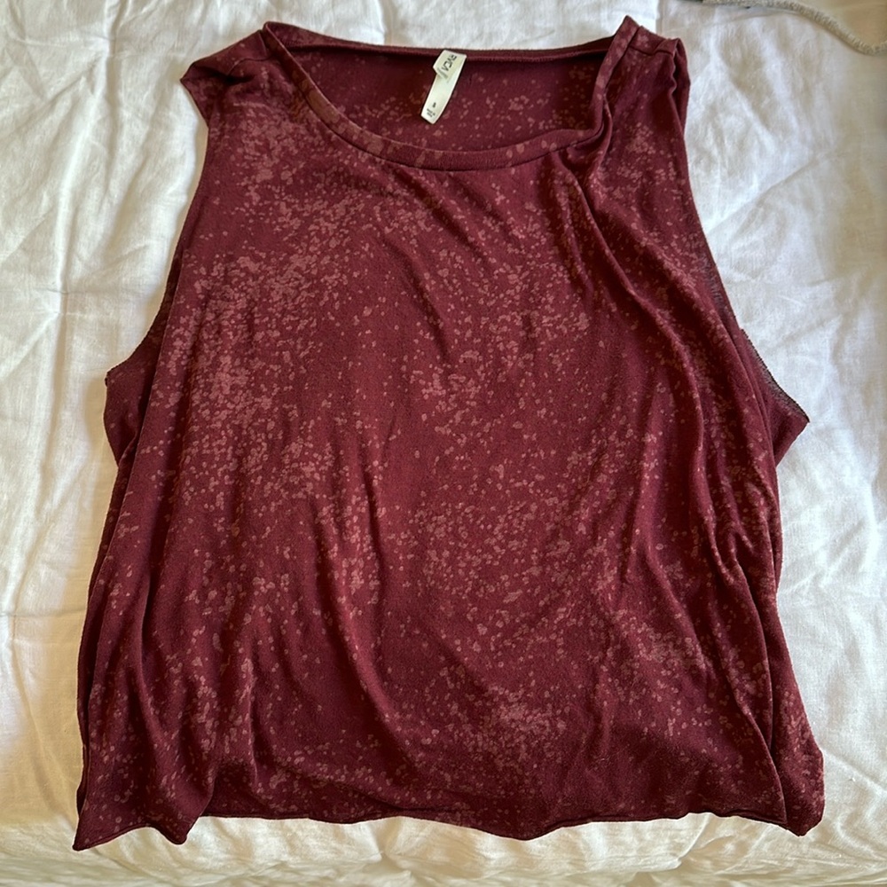 Burgundy muscle tee